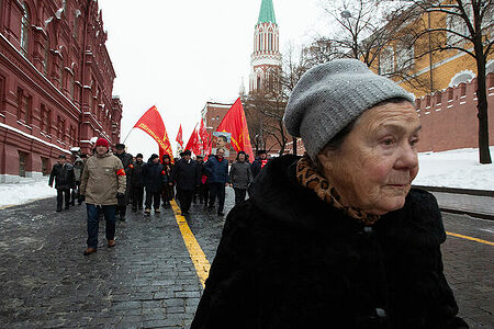 21.12.2022, Москва. Шествие по случаю Дня рождения Иосифа Сталина.