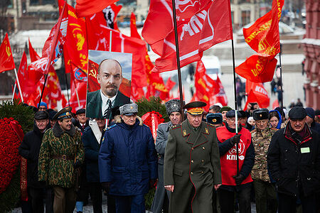 21.01.2023, Москва. Шествие по случаю Дня памяти В. И. Ленина.