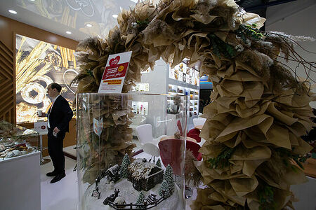 07.02.2023, Москва. Выставочная экспозиция производителя хлебо-булочных изделий на выставке «Продэкспо» 2023.