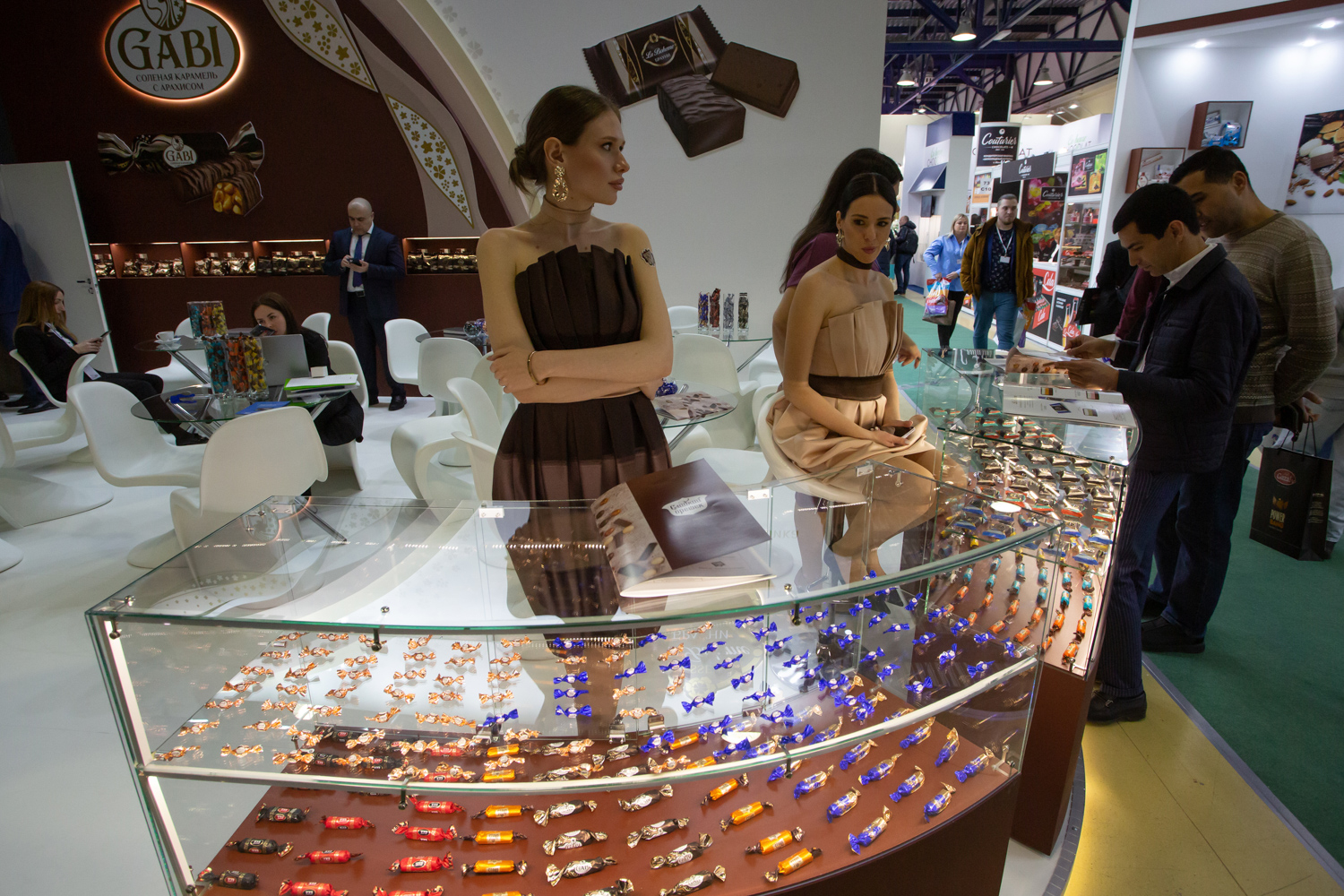 07.02.2023, Москва. Стенд производителя кондитерской продукции на выставке «Продэкспо» 2023.